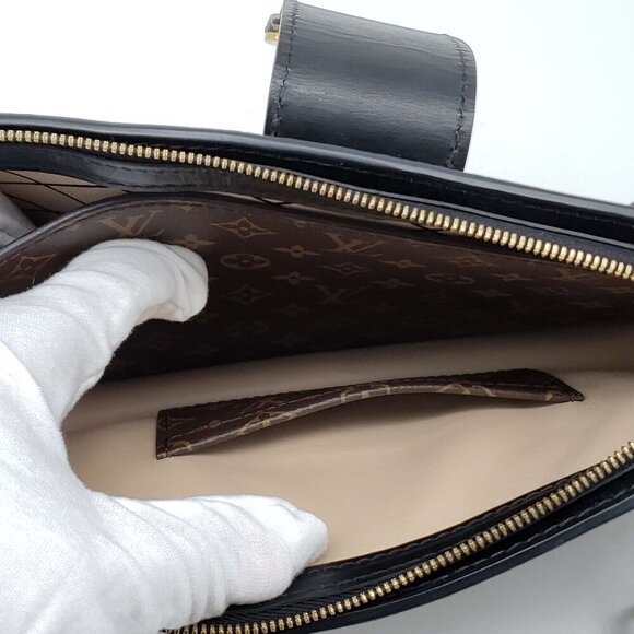 100% Auth Louis Vuitton Trunk Brown Monogram Canvas Shoulder Bag 1530-082224 - Picture 12 of 14